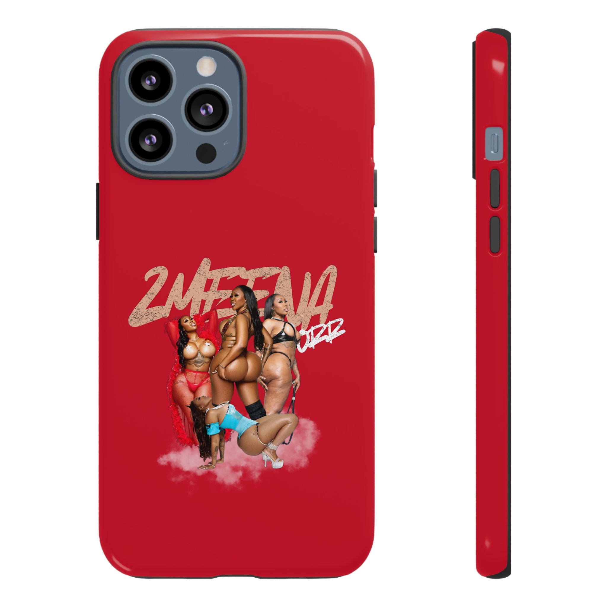 Phone Case - '2MEEZNA' Pin-Up Trio Graphic Slim Protective Cover