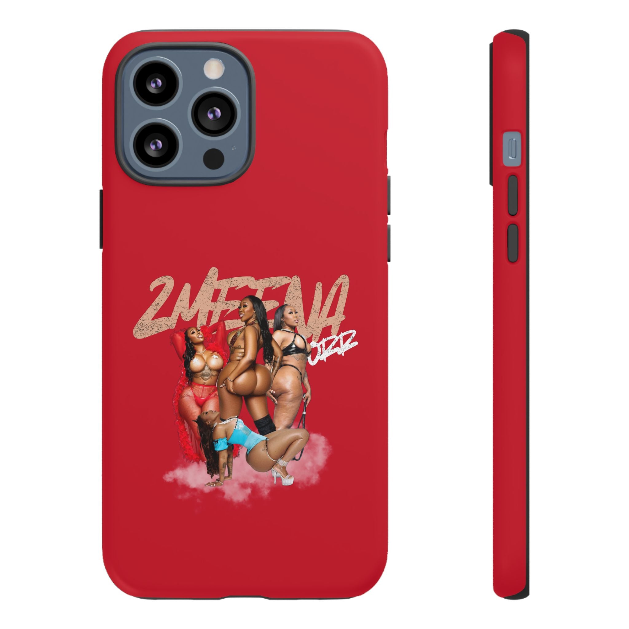 Phone Case - '2MEEZNA' Pin-Up Trio Graphic Slim Protective Cover
