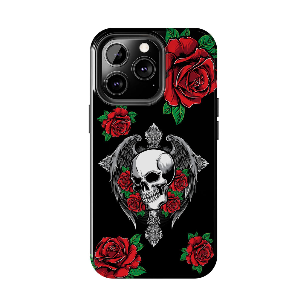 Skull and Rose Phone Case