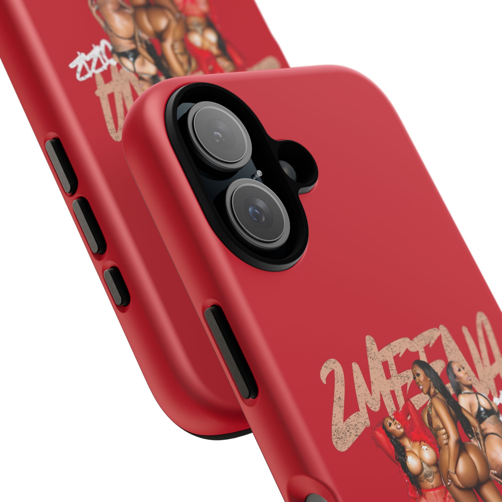 Phone Case - '2MEEZNA' Pin-Up Trio Graphic Slim Protective Cover