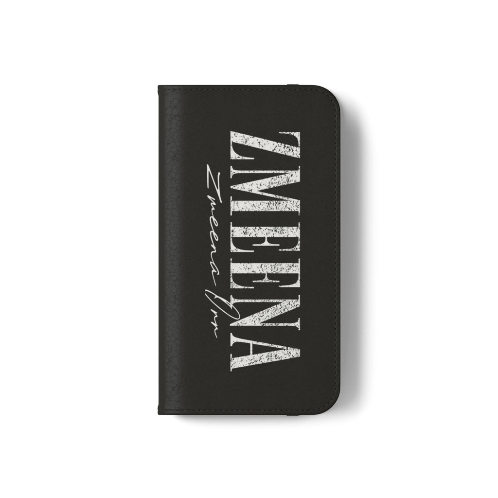Black Personalized Flip Phone Case – "Super Wet" Graphic & Name (Tamena)