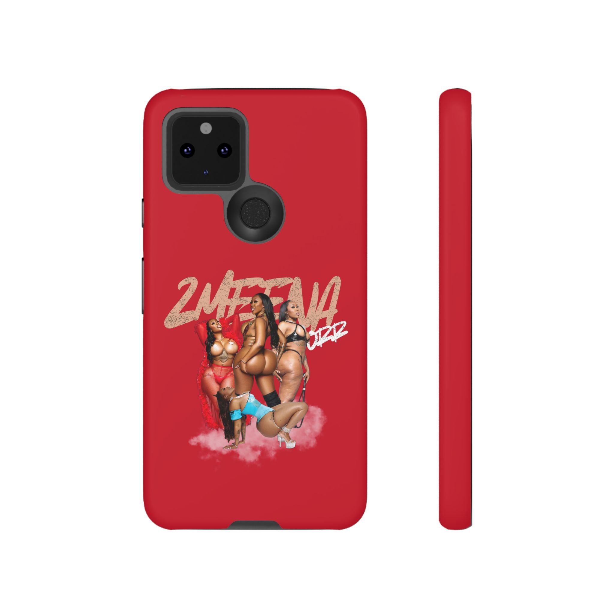 Phone Case - '2MEEZNA' Pin-Up Trio Graphic Slim Protective Cover