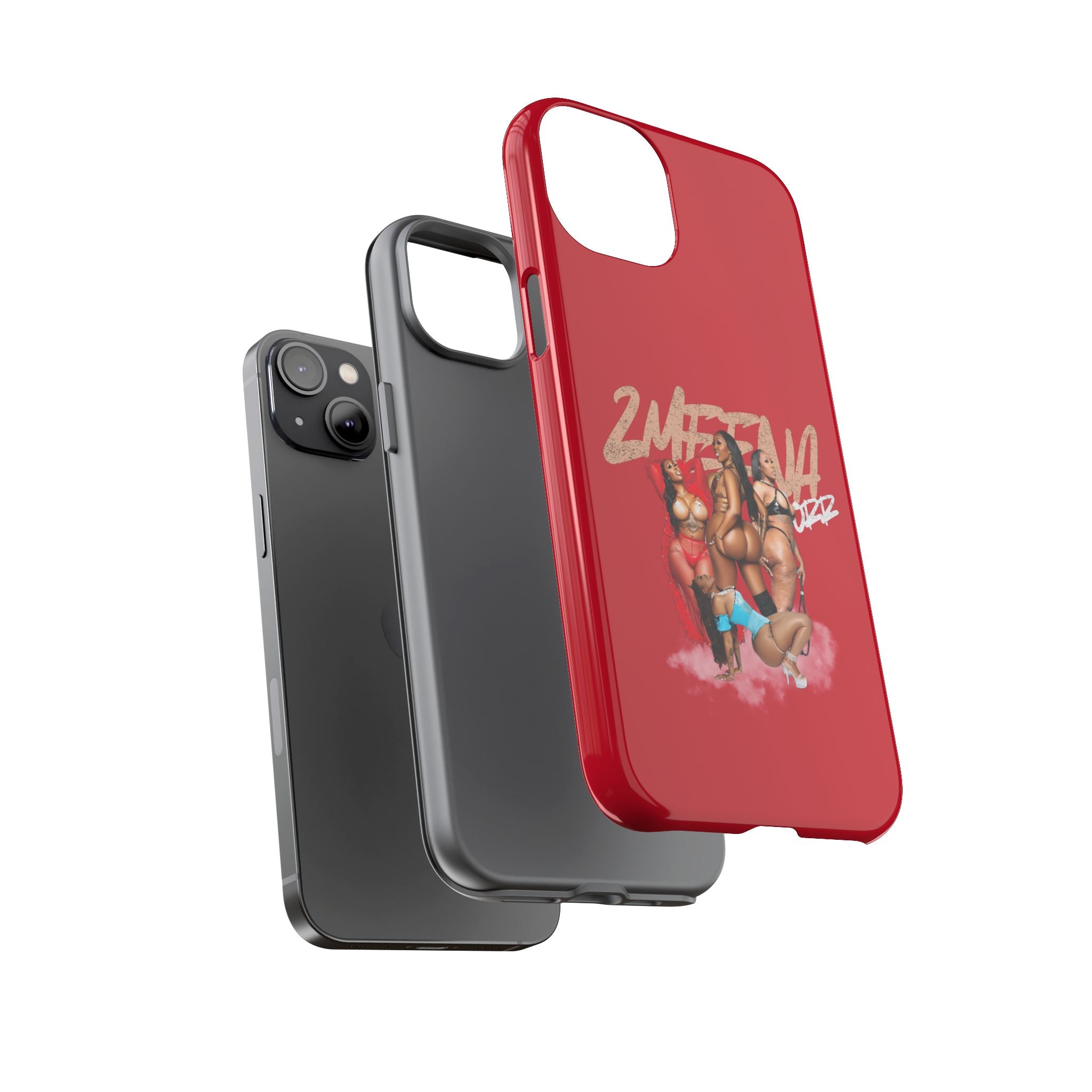 Phone Case - '2MEEZNA' Pin-Up Trio Graphic Slim Protective Cover