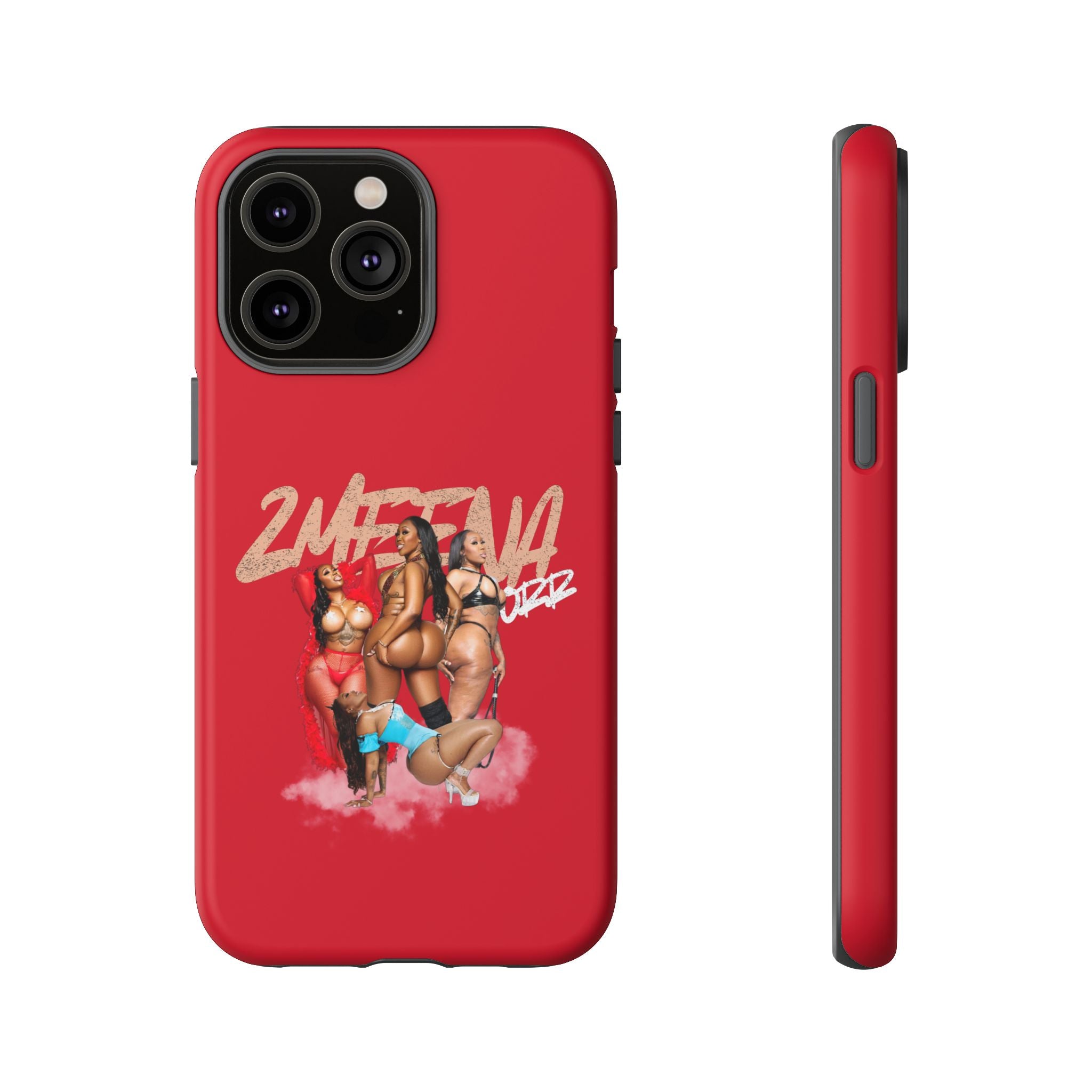 Phone Case - '2MEEZNA' Pin-Up Trio Graphic Slim Protective Cover