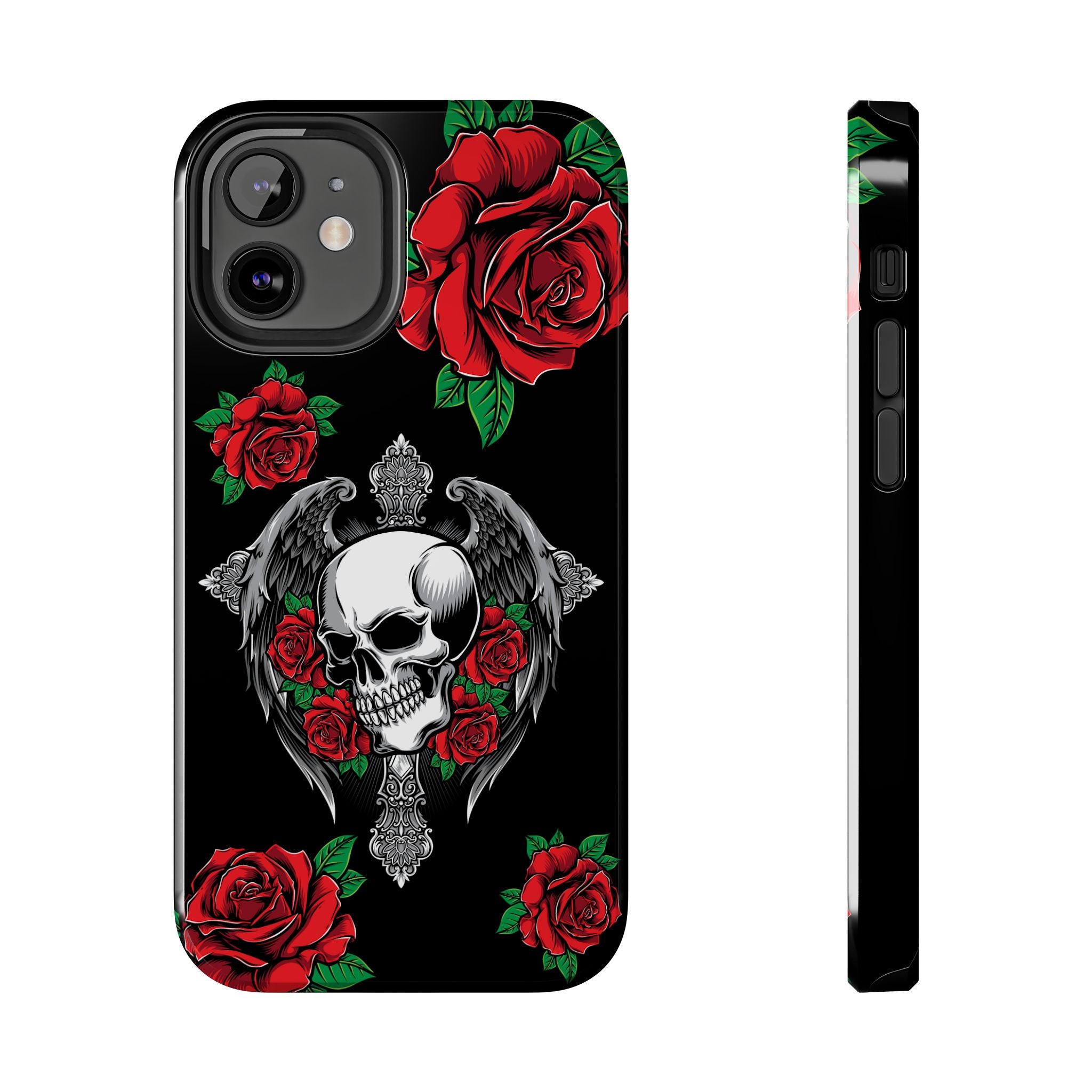Skull and Rose Phone Case