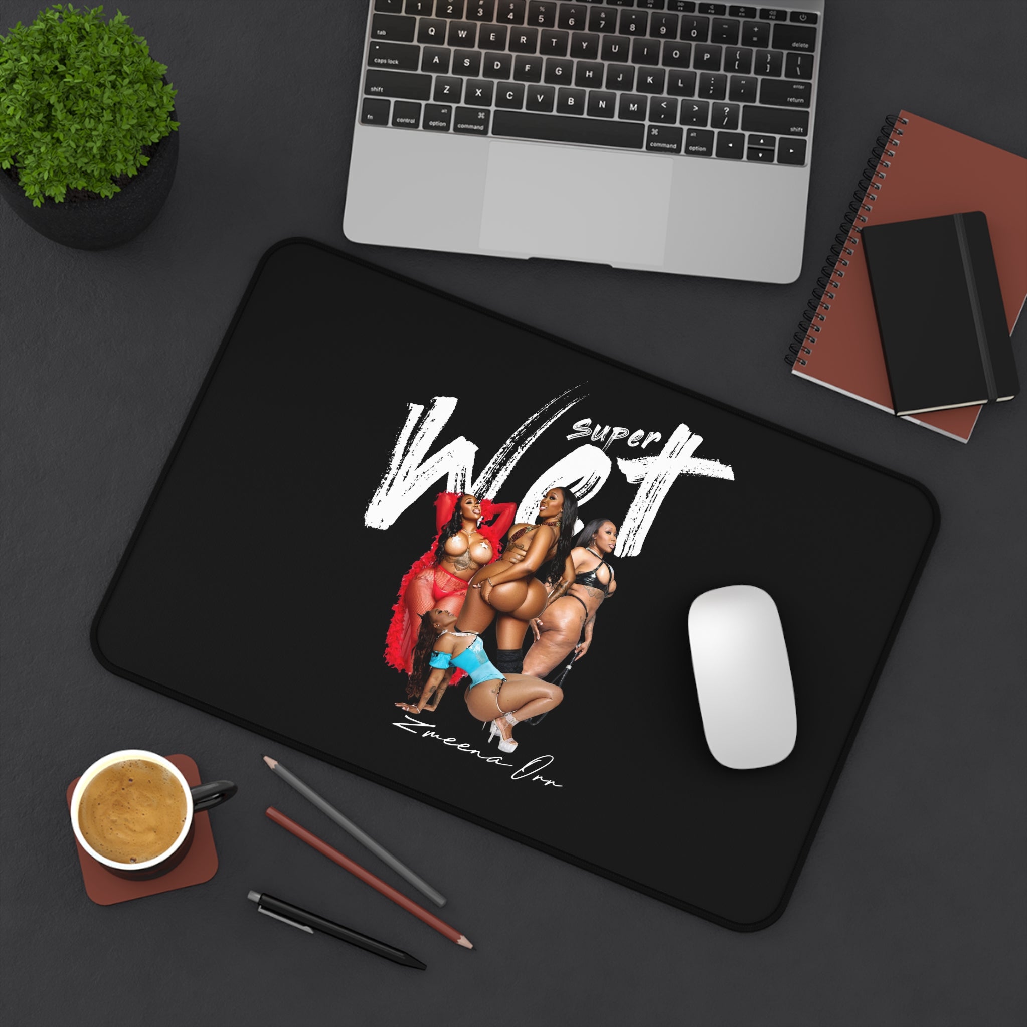 Desk Mat — "Vogue Vixen" Pin-Up Girl Gaming/Office Desk Mat