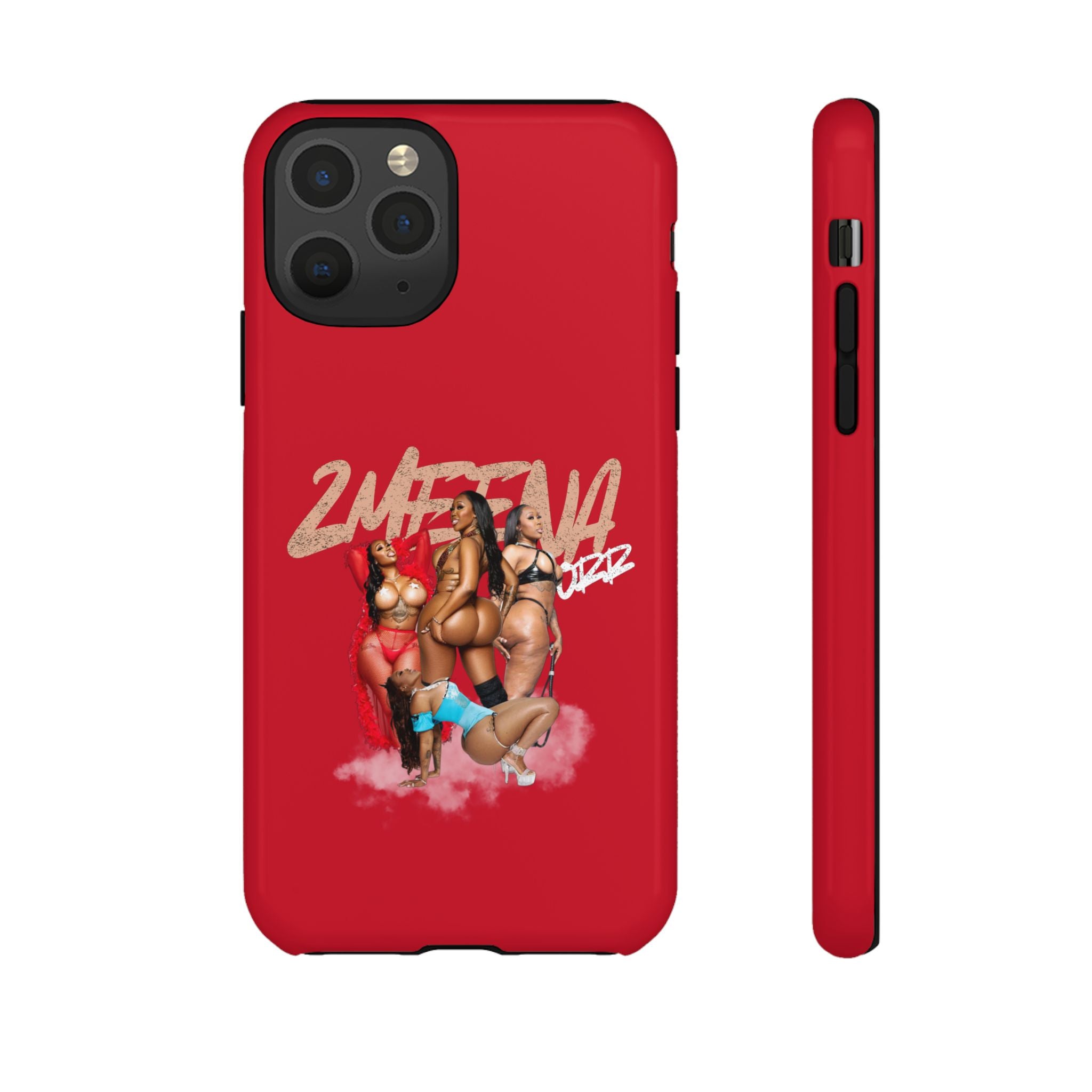 Phone Case - '2MEEZNA' Pin-Up Trio Graphic Slim Protective Cover