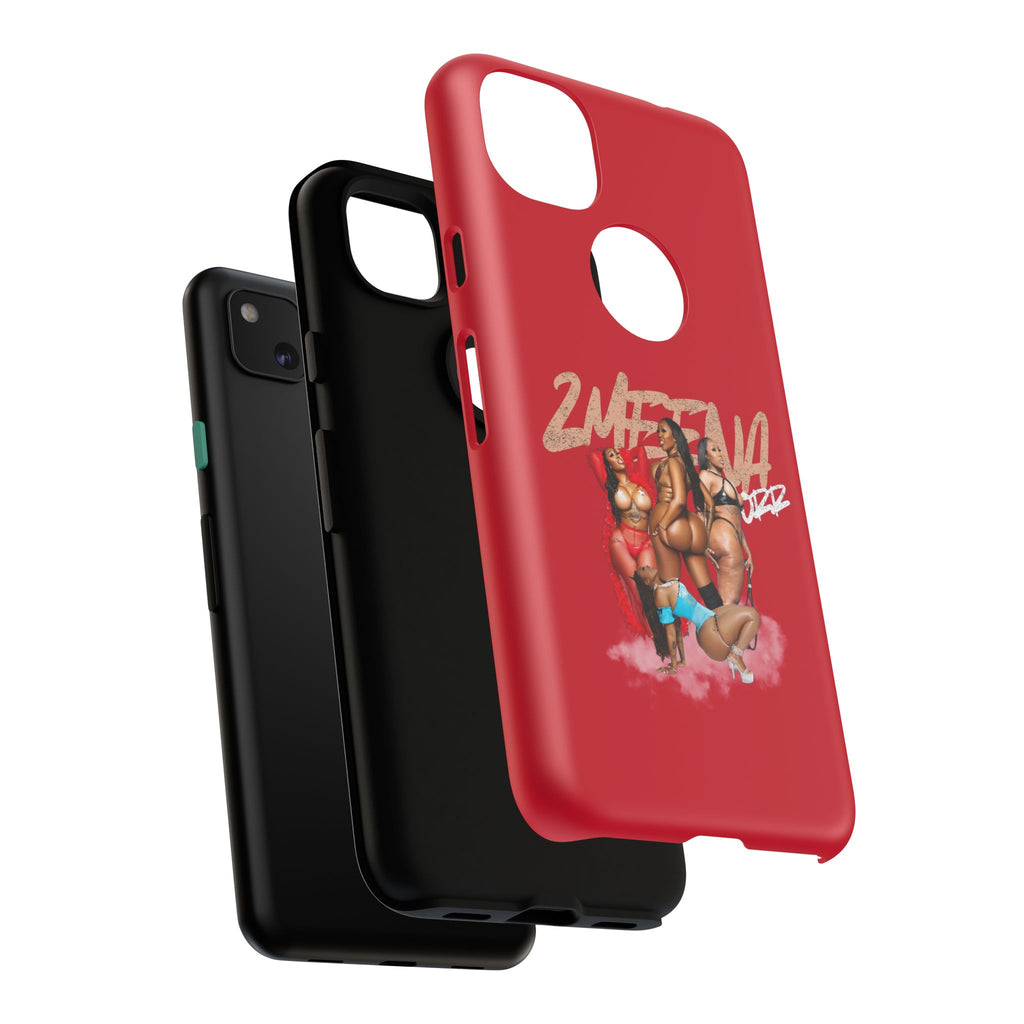 Phone Case - '2MEEZNA' Pin-Up Trio Graphic Slim Protective Cover