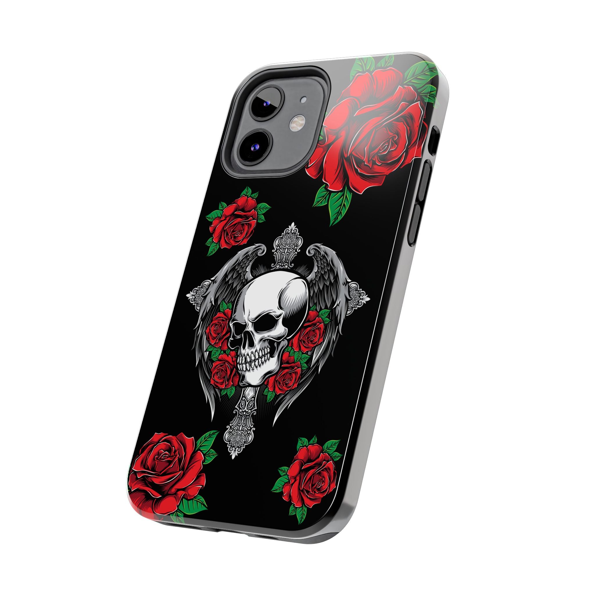 Skull and Rose Phone Case