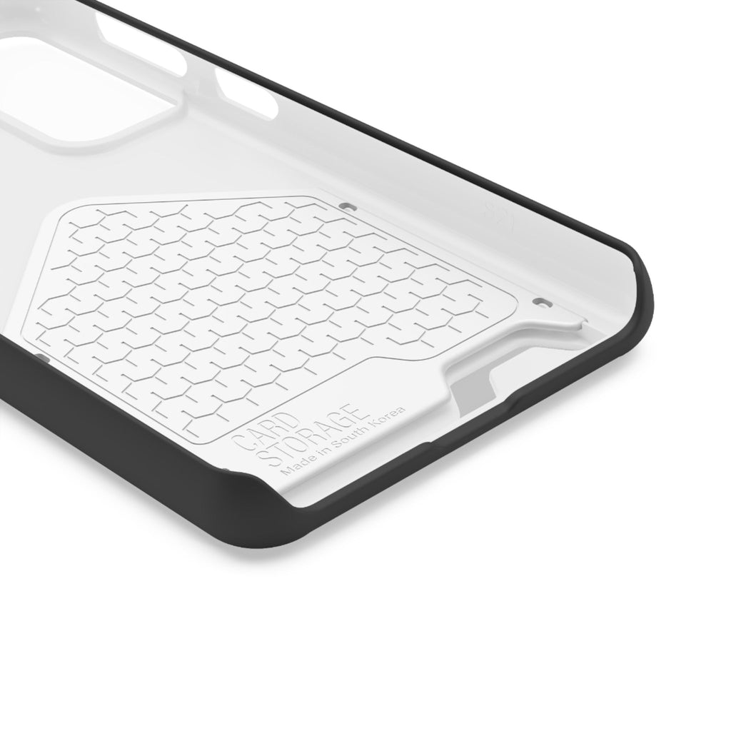 Phone Case with Card Holder — 'Super Wet' Pinup Crew Graphic
