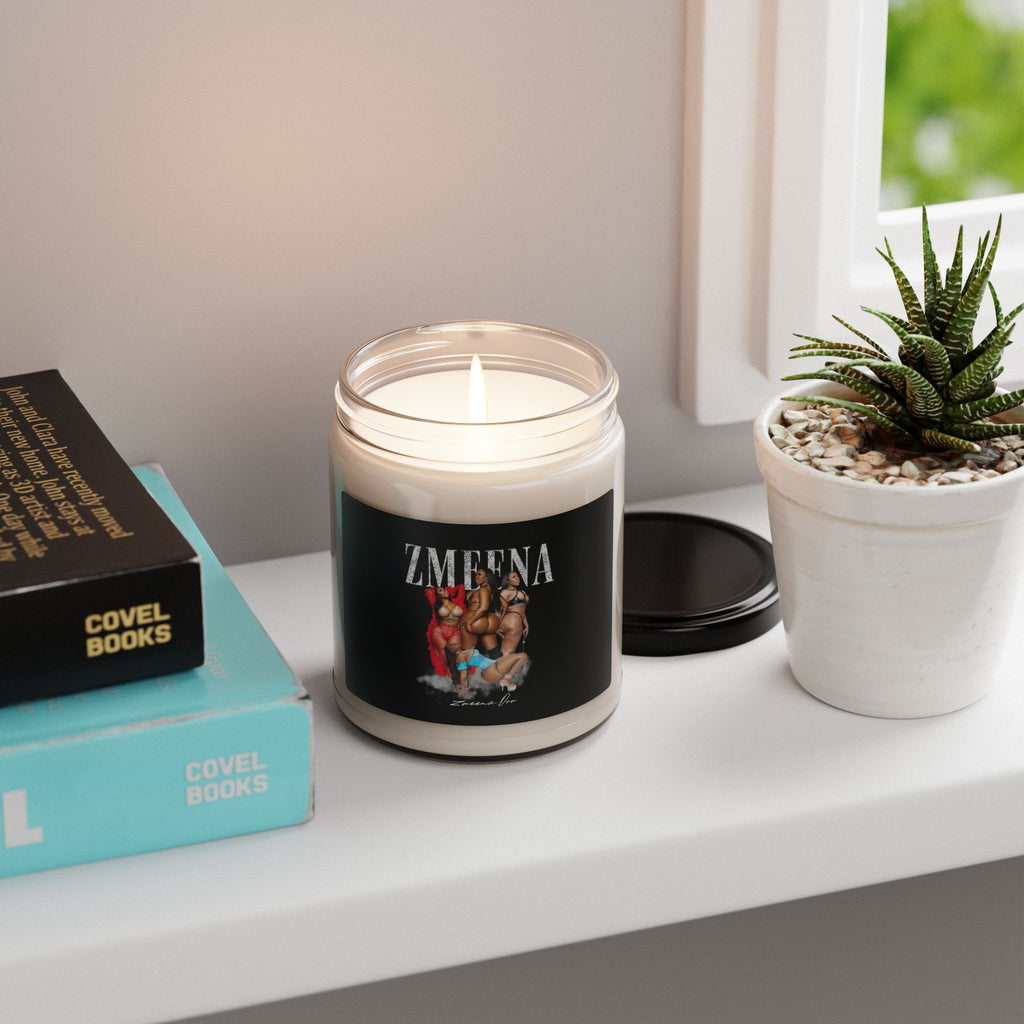 Soy Candle — ZMEENA Graphic Scented Jar (9oz)