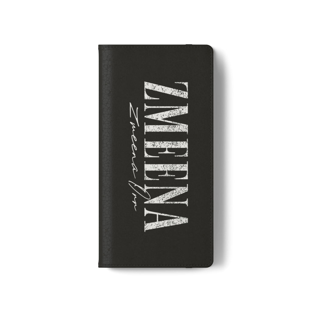 Black Personalized Flip Phone Case – "Super Wet" Graphic & Name (Tamena)