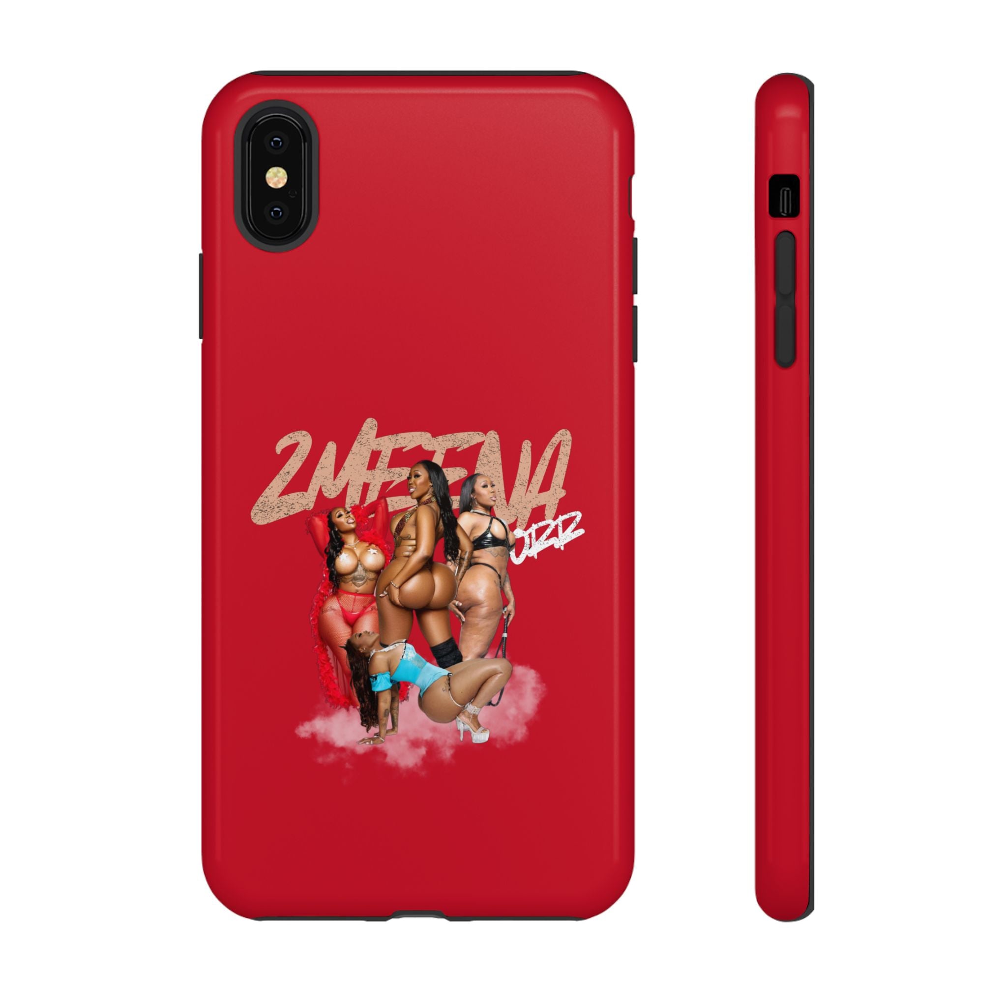 Phone Case - '2MEEZNA' Pin-Up Trio Graphic Slim Protective Cover