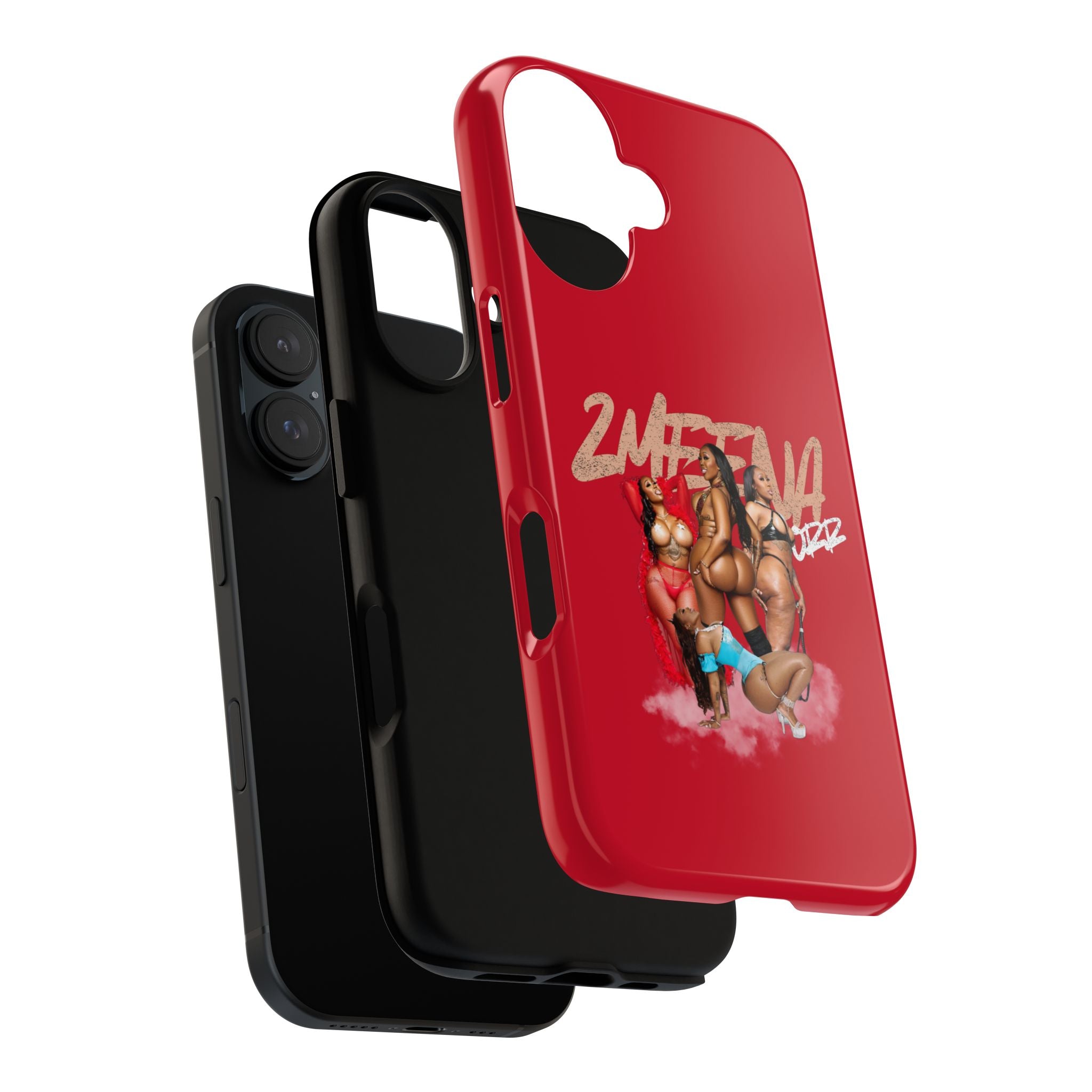Phone Case - '2MEEZNA' Pin-Up Trio Graphic Slim Protective Cover