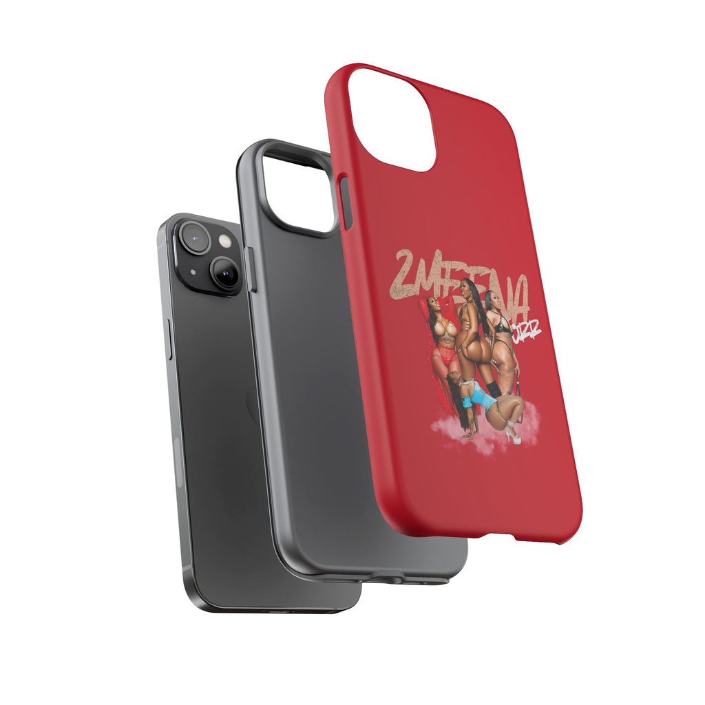 Phone Case - '2MEEZNA' Pin-Up Trio Graphic Slim Protective Cover