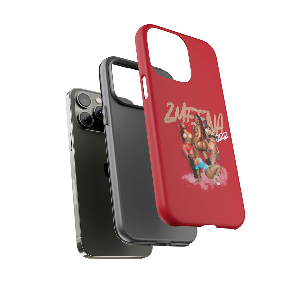 Phone Case - '2MEEZNA' Pin-Up Trio Graphic Slim Protective Cover