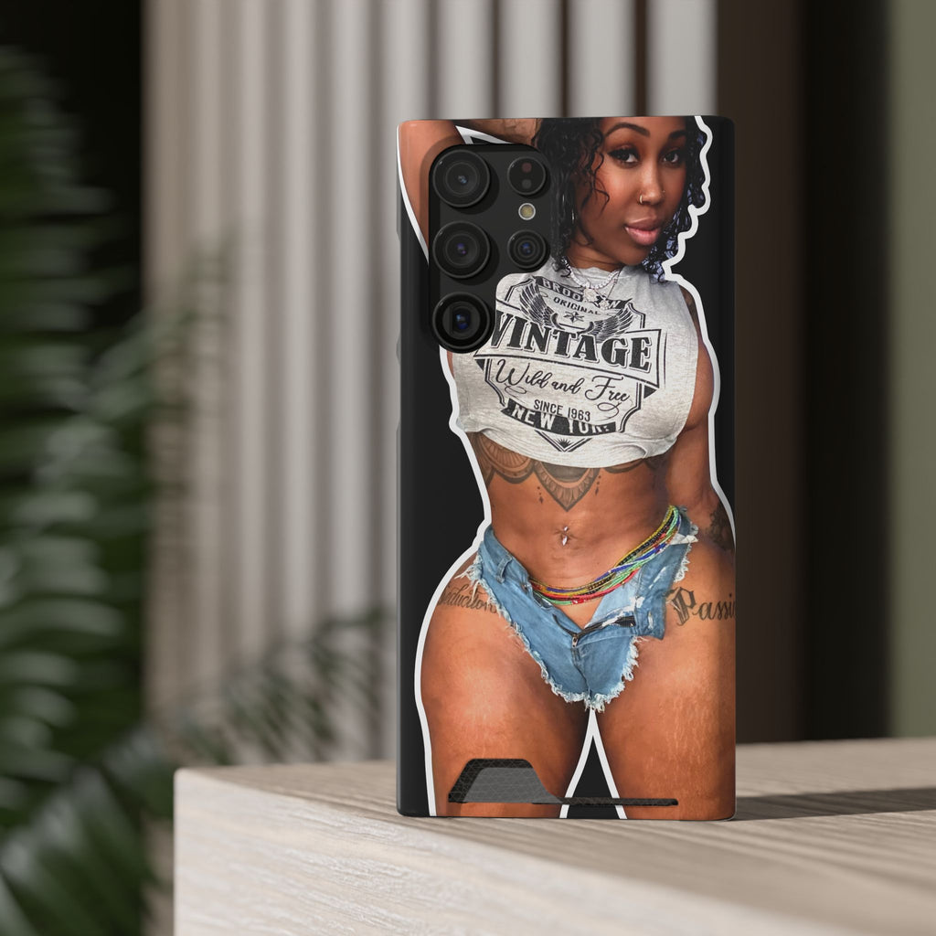 ZMEENAORR Phone Case With Card Holder