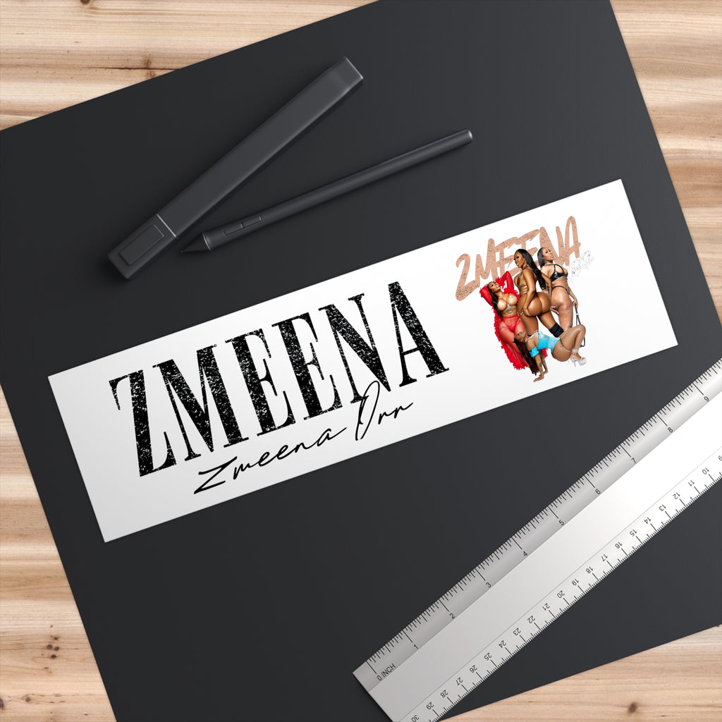 Zmeena Decorative Bumper Sticker — Zmeena Drr Graphic Car Decal
