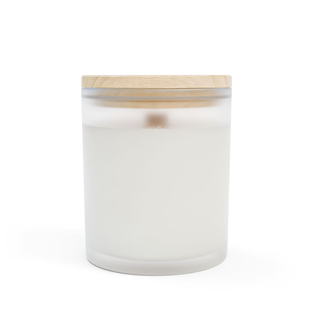 Frosted Glass Candle — Bold Pinup Illustration Scented Soy Candle, 11oz