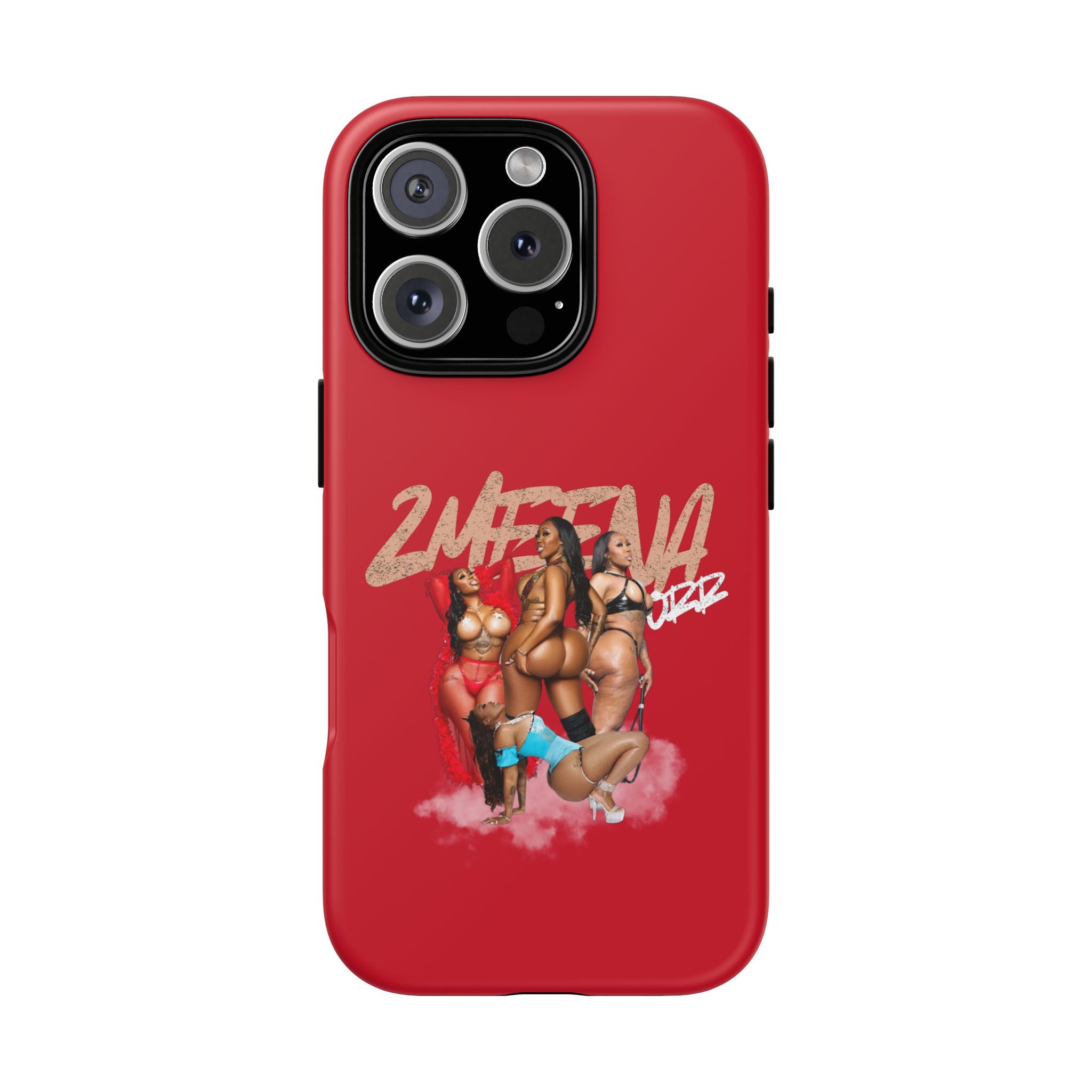 Phone Case - '2MEEZNA' Pin-Up Trio Graphic Slim Protective Cover