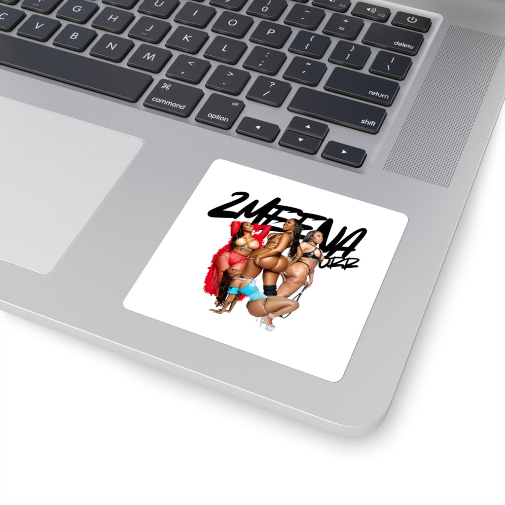 Square Sticker — 2NEFFENA Pinup Girls Design
