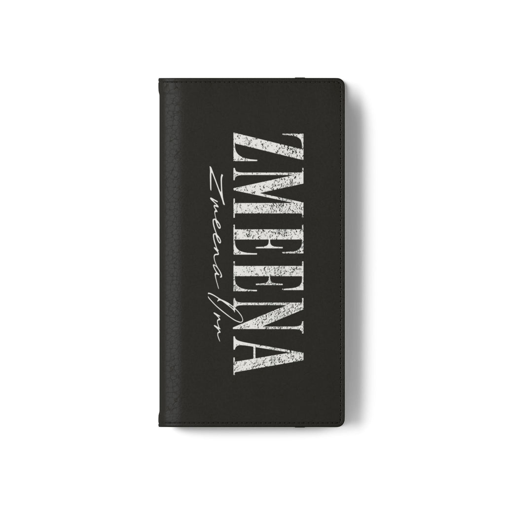 Black Personalized Flip Phone Case – "Super Wet" Graphic & Name (Tamena)