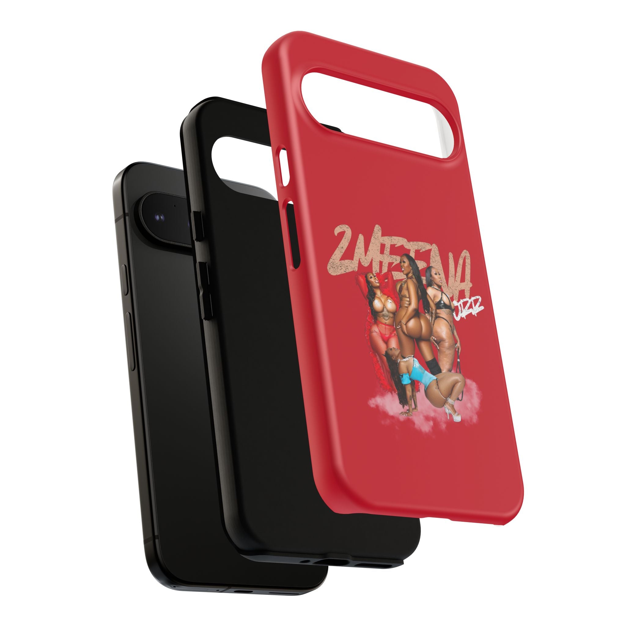 Phone Case - '2MEEZNA' Pin-Up Trio Graphic Slim Protective Cover