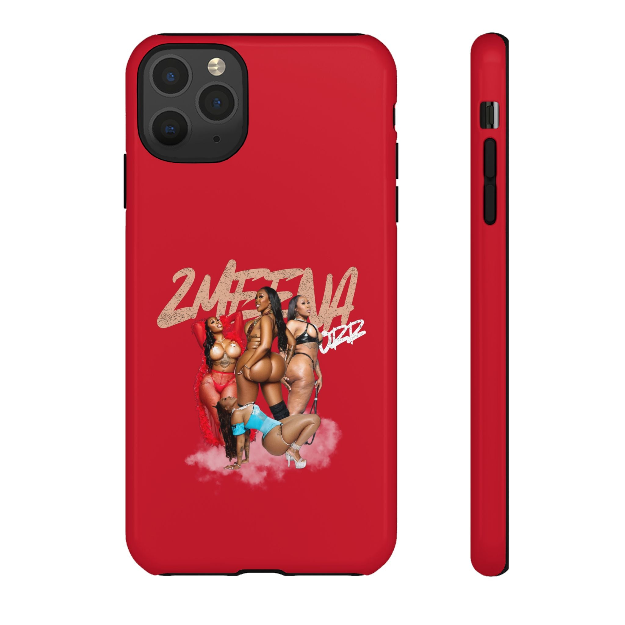 Phone Case - '2MEEZNA' Pin-Up Trio Graphic Slim Protective Cover