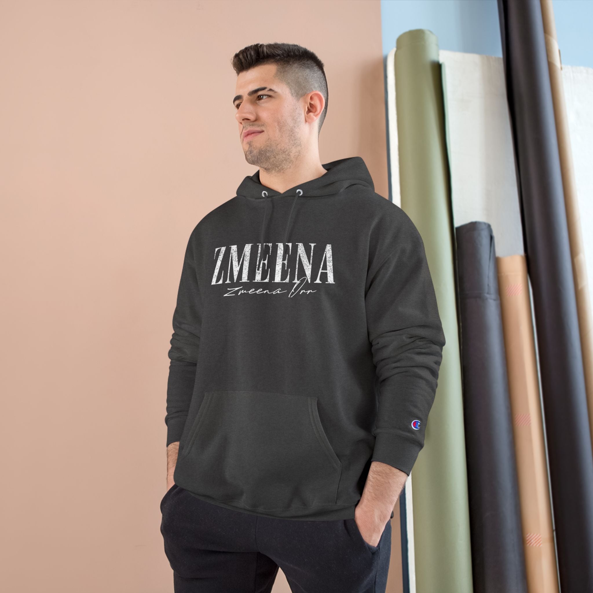 Hoodie — ZMEENA Graphic Hoodie with Pinup Trio Design