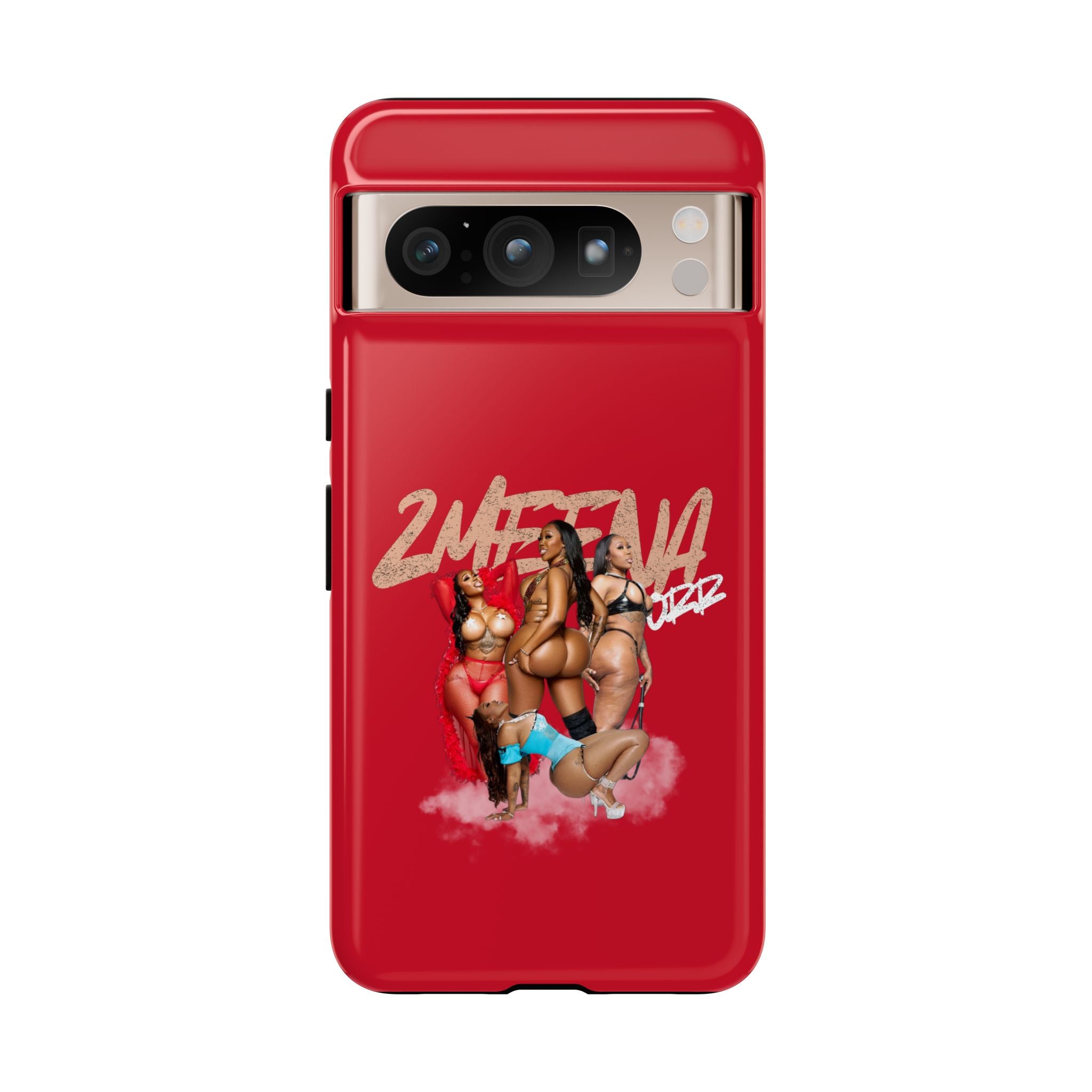 Phone Case - '2MEEZNA' Pin-Up Trio Graphic Slim Protective Cover