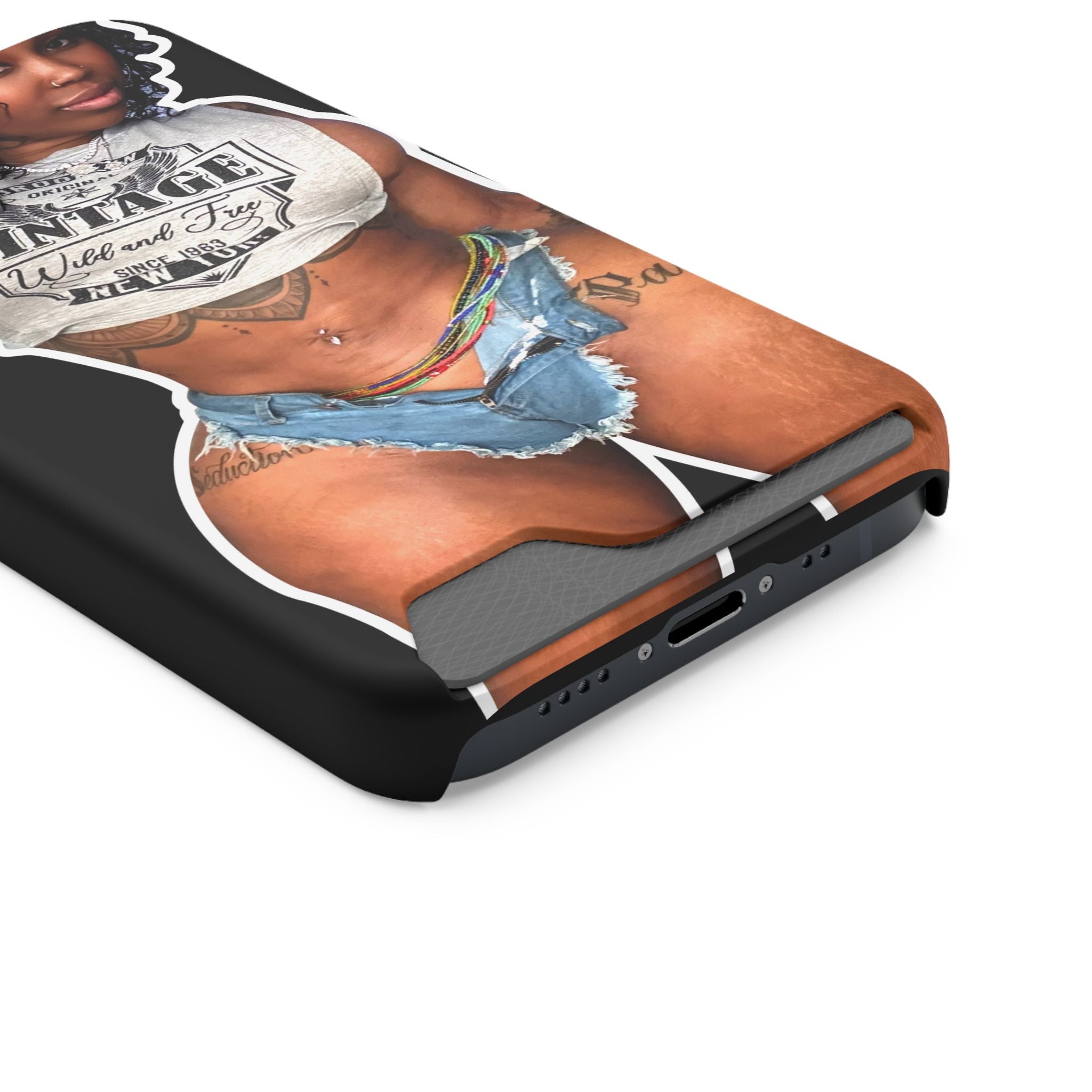 ZMEENAORR Phone Case With Card Holder