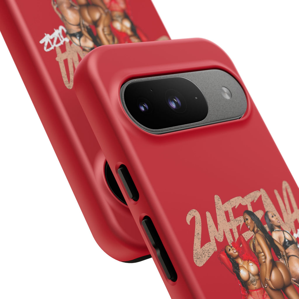 Phone Case - '2MEEZNA' Pin-Up Trio Graphic Slim Protective Cover