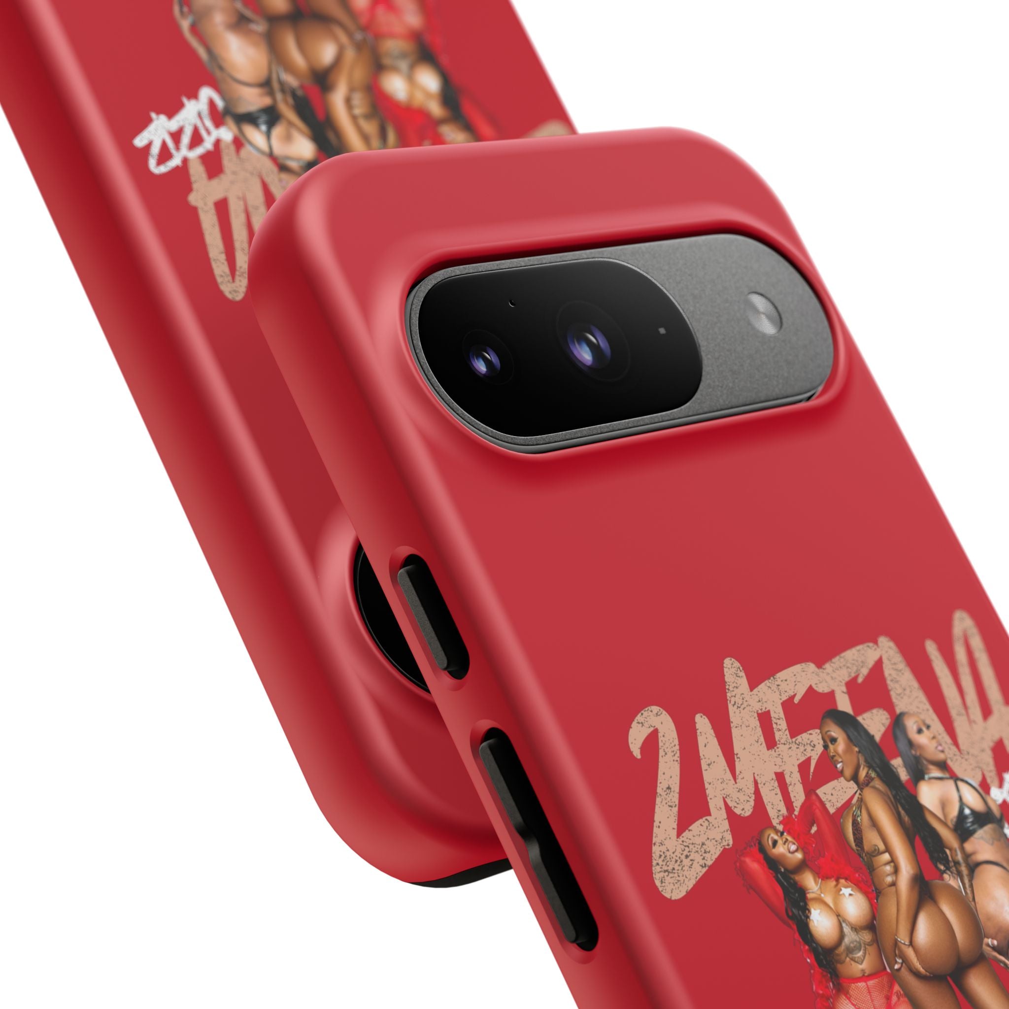 Phone Case - '2MEEZNA' Pin-Up Trio Graphic Slim Protective Cover