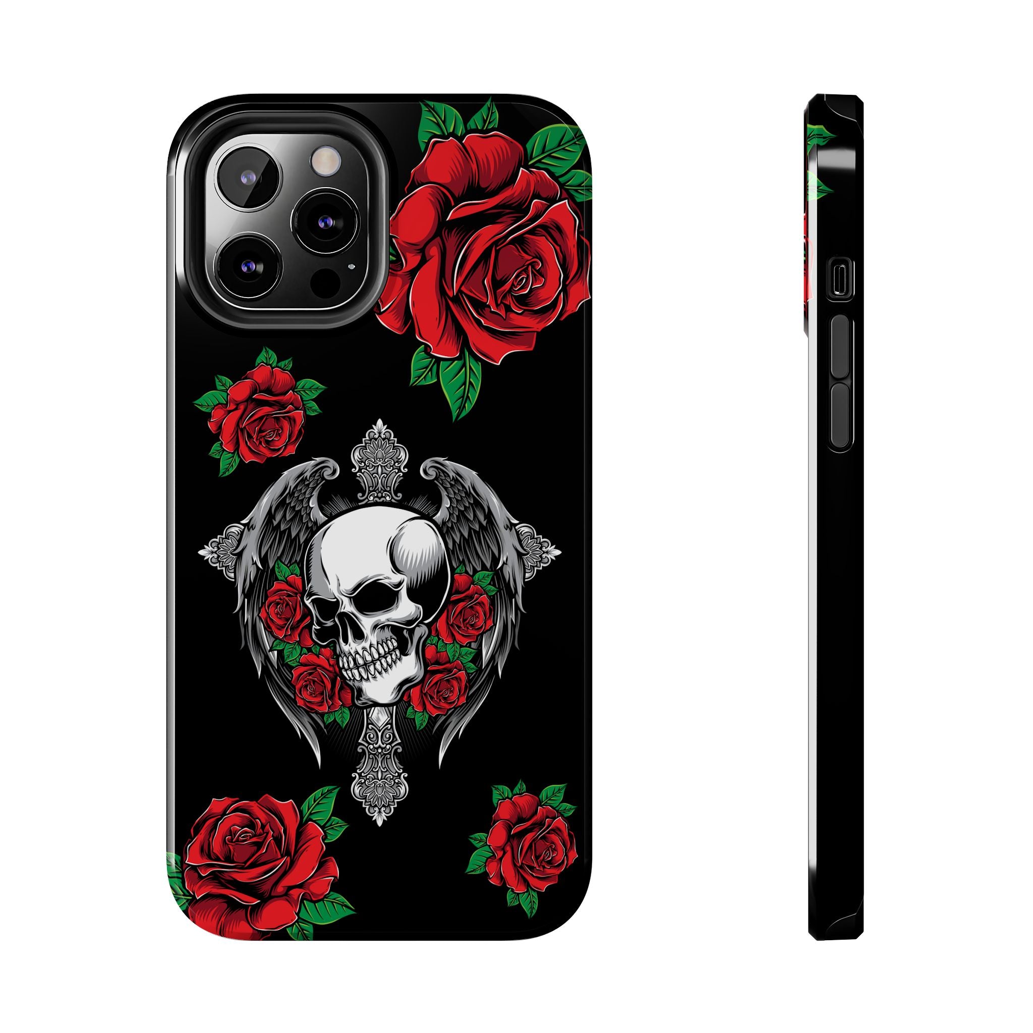 Skull and Rose Phone Case