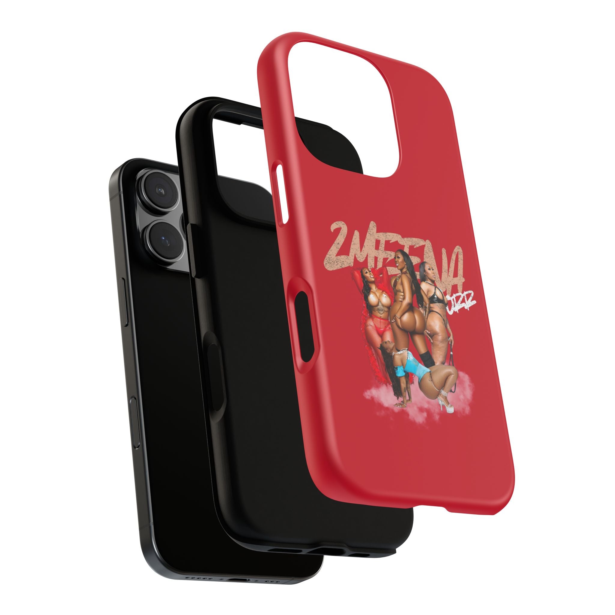 Phone Case - '2MEEZNA' Pin-Up Trio Graphic Slim Protective Cover