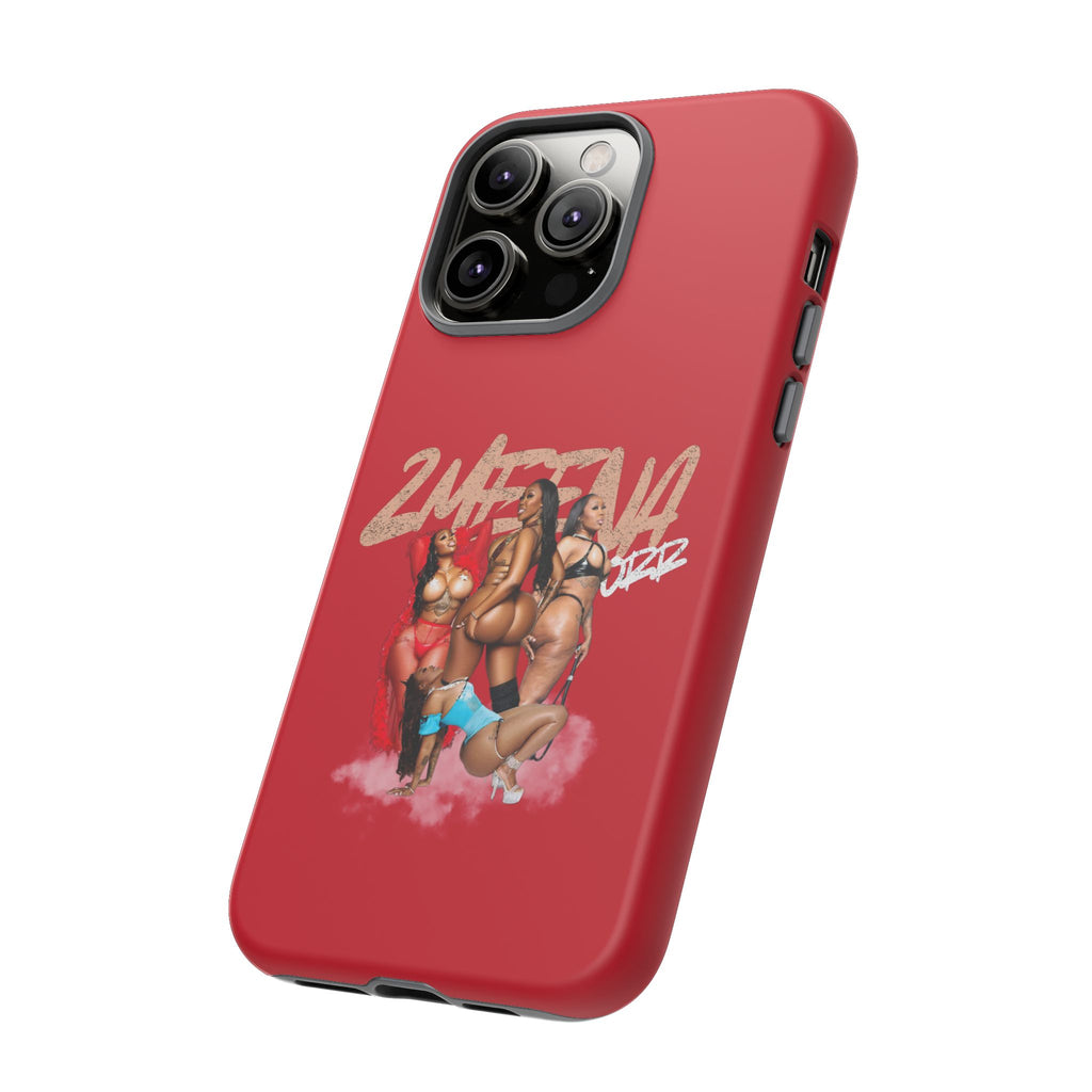 Phone Case - '2MEEZNA' Pin-Up Trio Graphic Slim Protective Cover