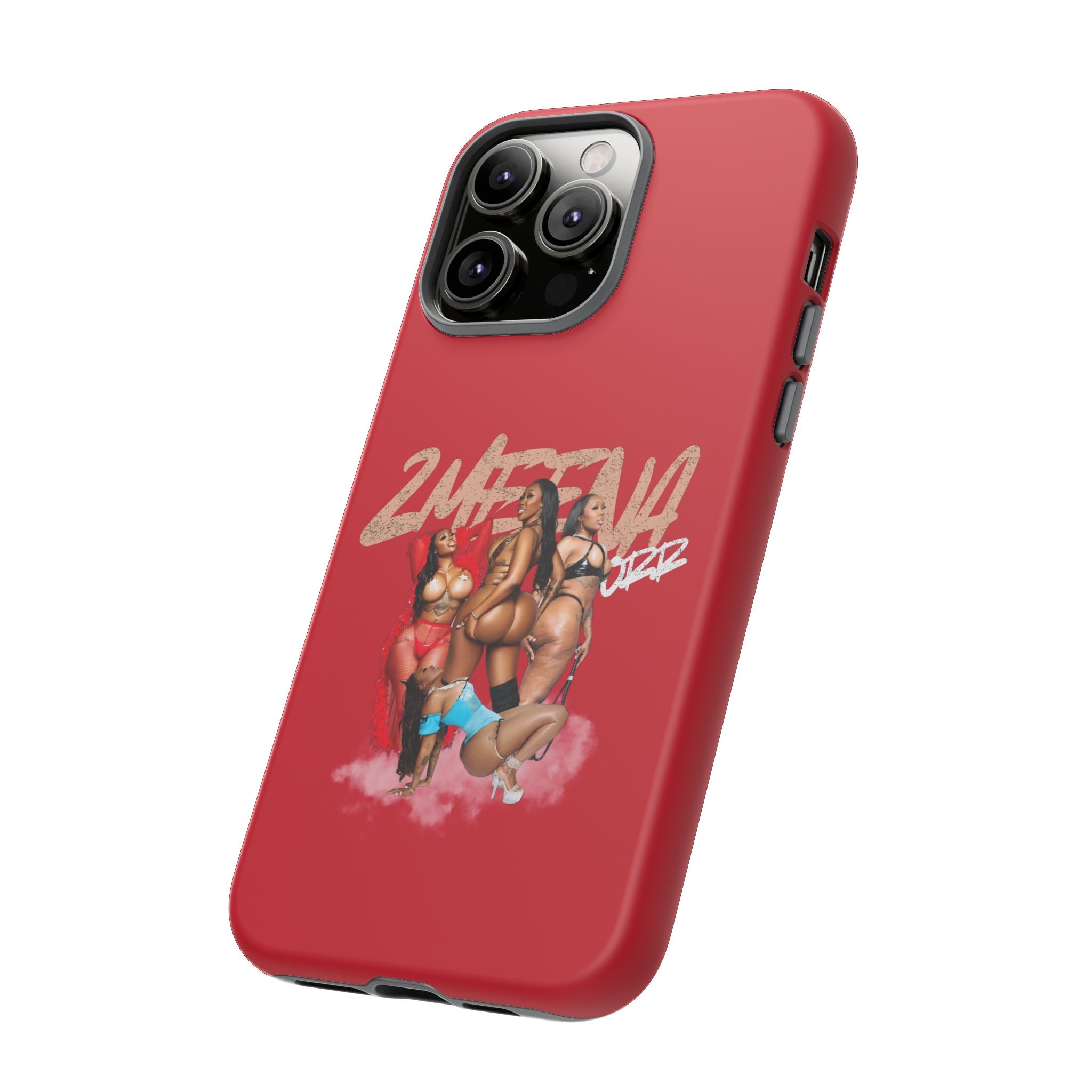 Phone Case - '2MEEZNA' Pin-Up Trio Graphic Slim Protective Cover