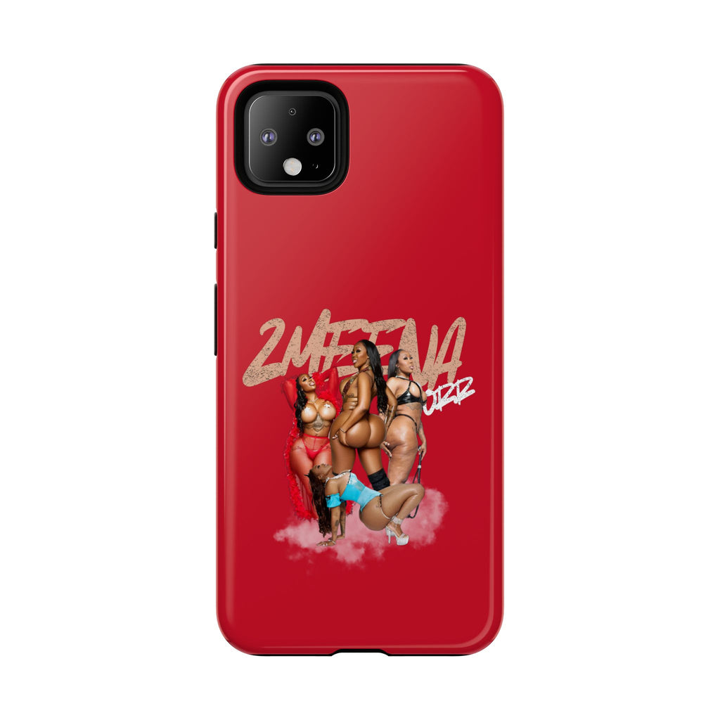 Phone Case - '2MEEZNA' Pin-Up Trio Graphic Slim Protective Cover