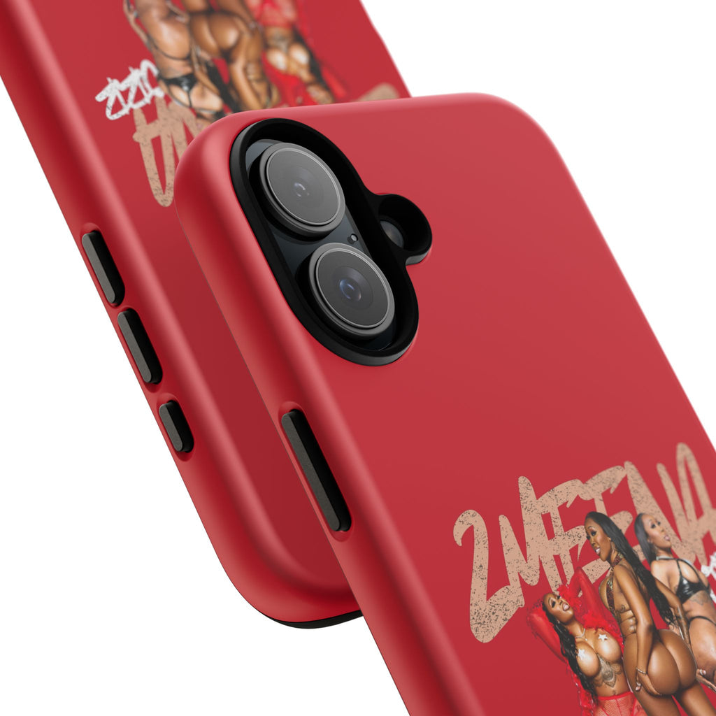 Phone Case - '2MEEZNA' Pin-Up Trio Graphic Slim Protective Cover