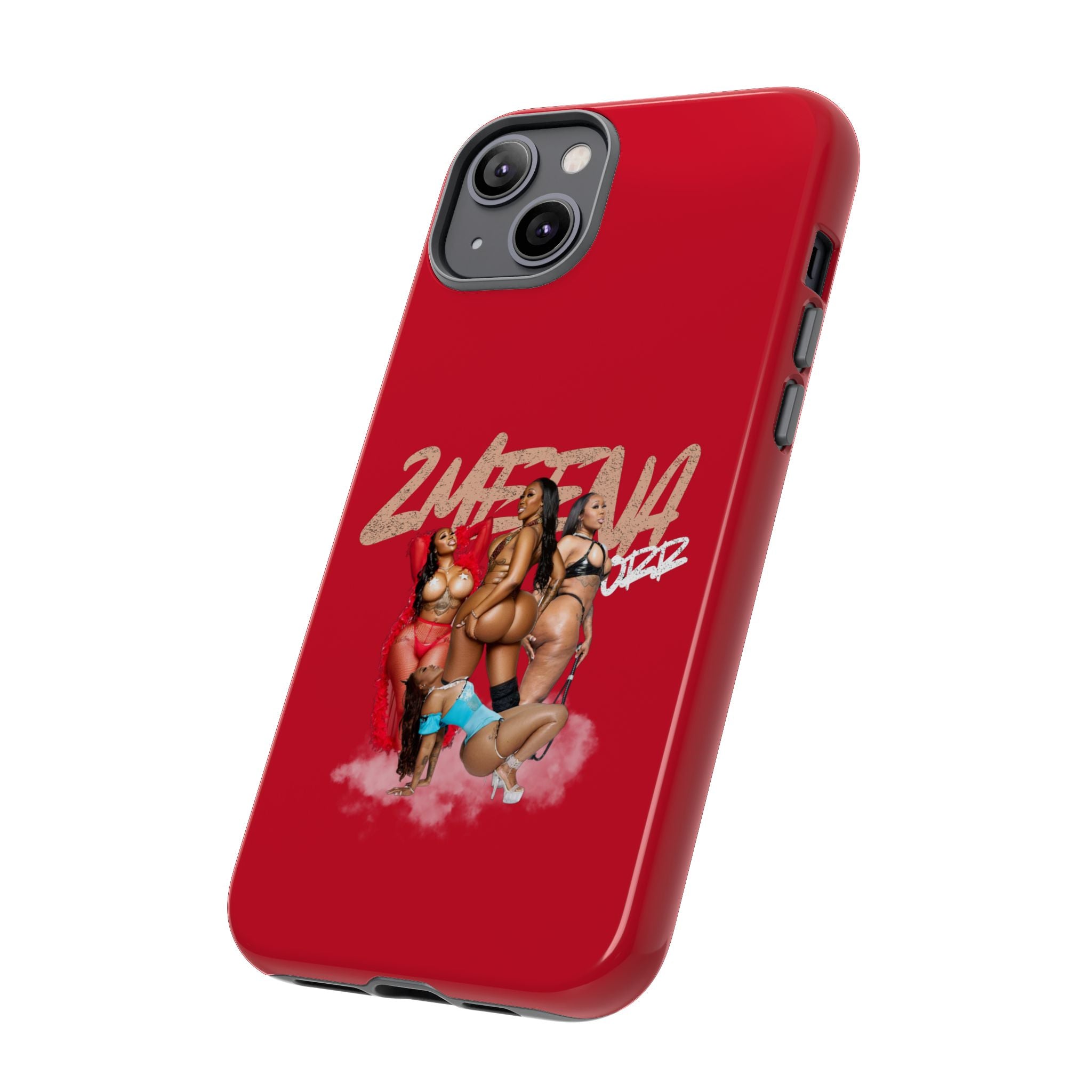 Phone Case - '2MEEZNA' Pin-Up Trio Graphic Slim Protective Cover