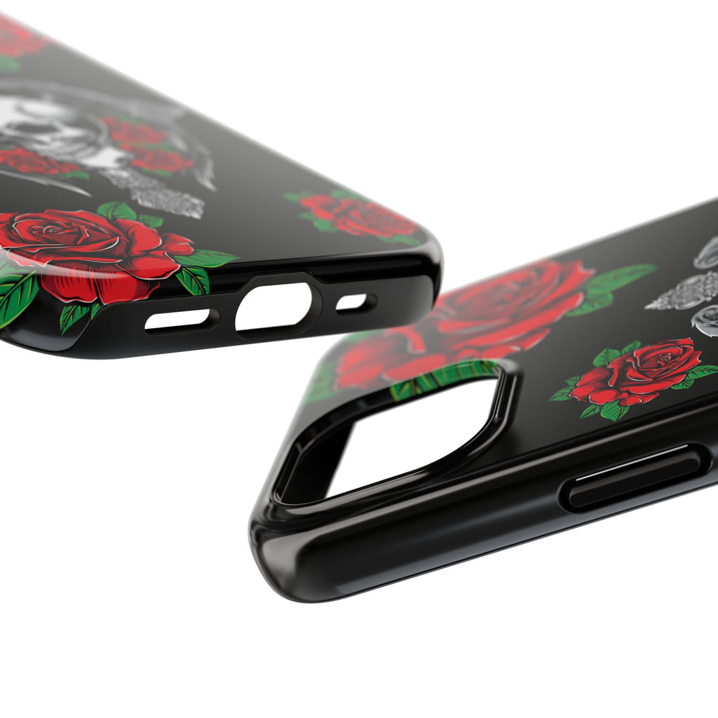 Skull and Rose Phone Case