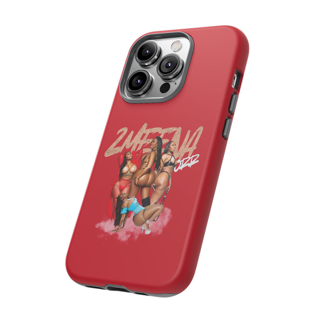 Phone Case - '2MEEZNA' Pin-Up Trio Graphic Slim Protective Cover