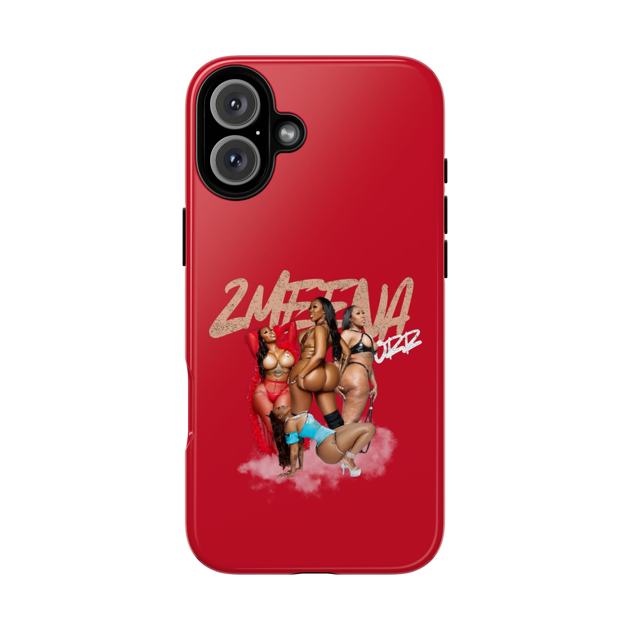 Phone Case - '2MEEZNA' Pin-Up Trio Graphic Slim Protective Cover