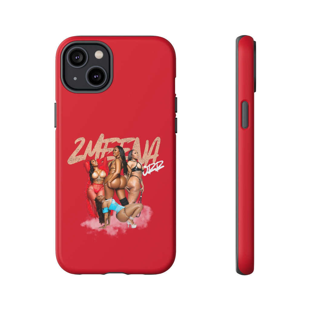 Phone Case - '2MEEZNA' Pin-Up Trio Graphic Slim Protective Cover