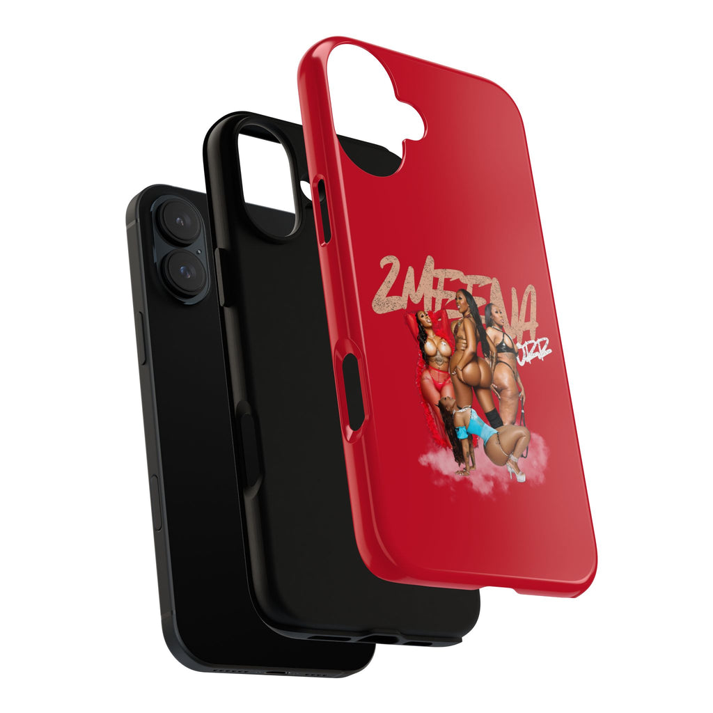 Phone Case - '2MEEZNA' Pin-Up Trio Graphic Slim Protective Cover