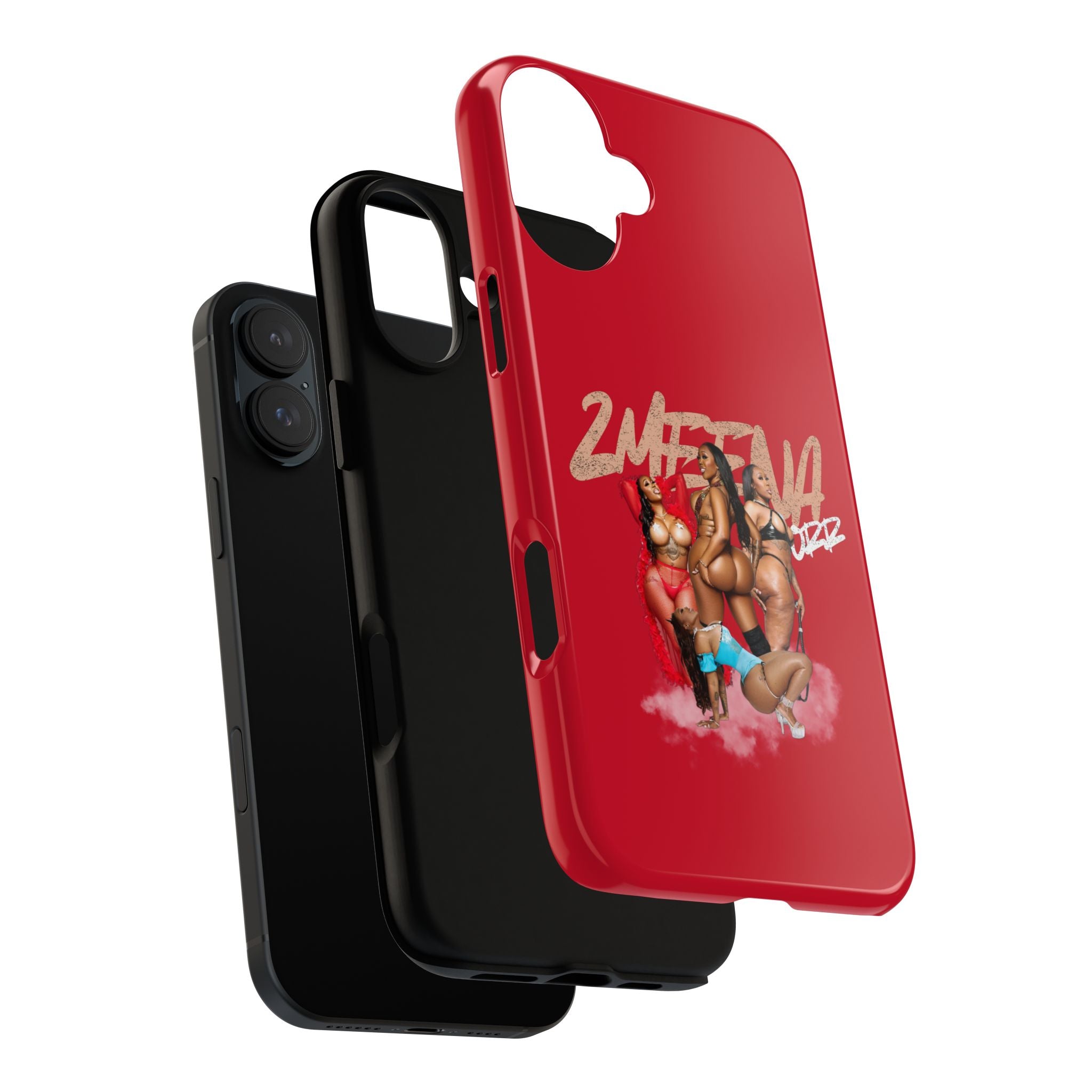 Phone Case - '2MEEZNA' Pin-Up Trio Graphic Slim Protective Cover