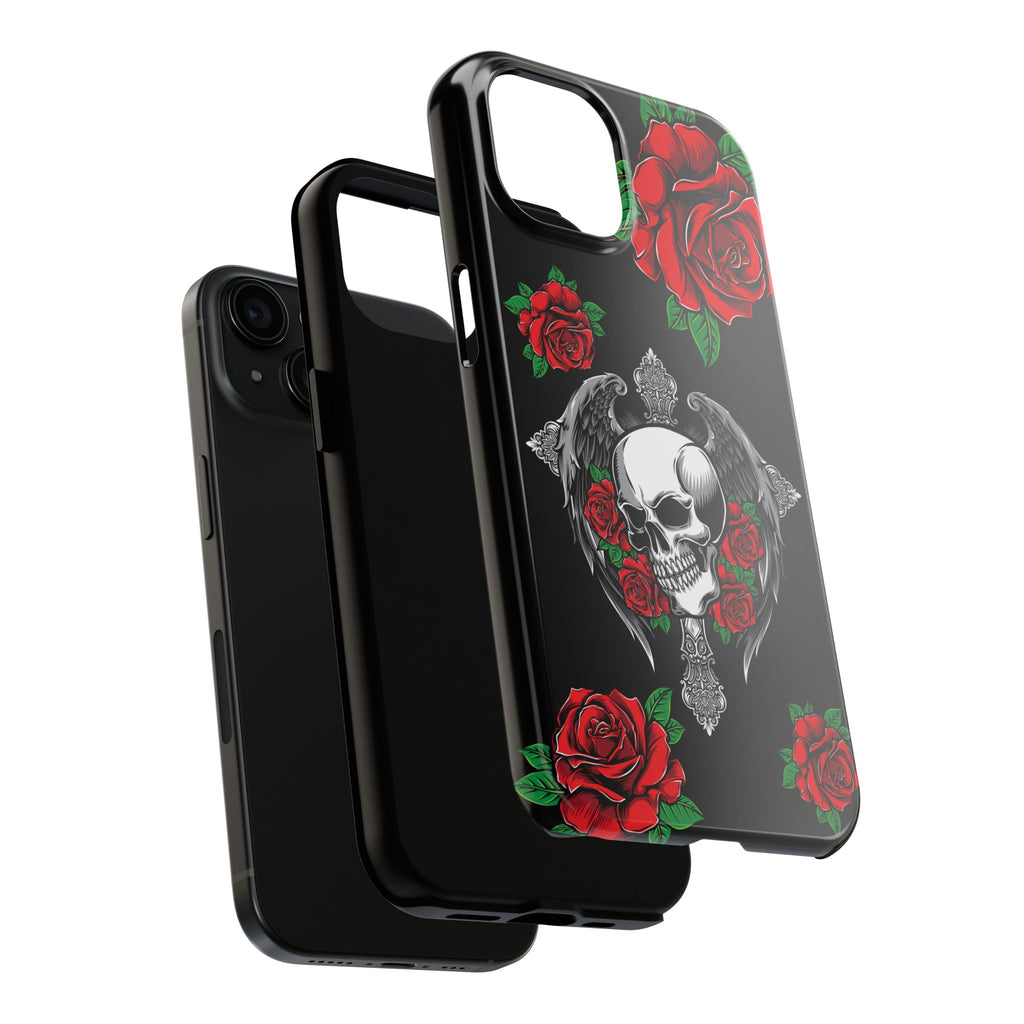 Skull and Rose Phone Case