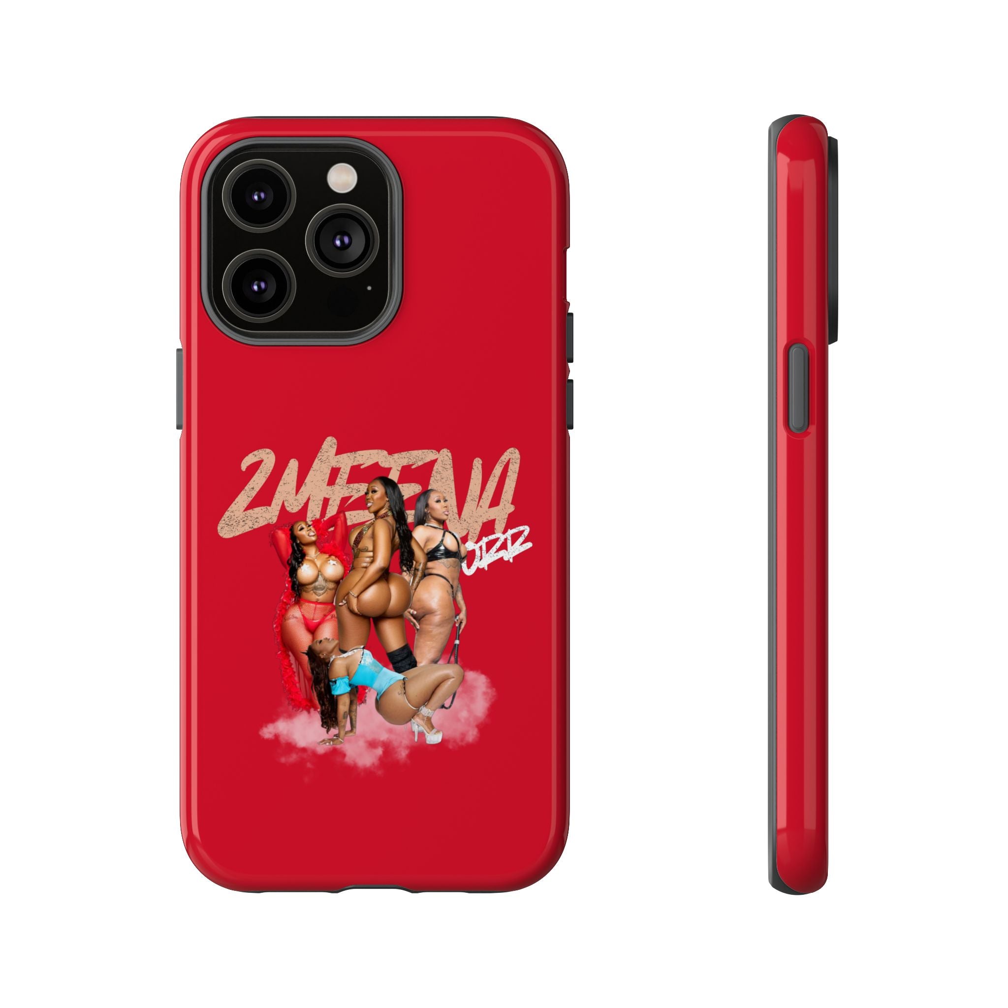 Phone Case - '2MEEZNA' Pin-Up Trio Graphic Slim Protective Cover
