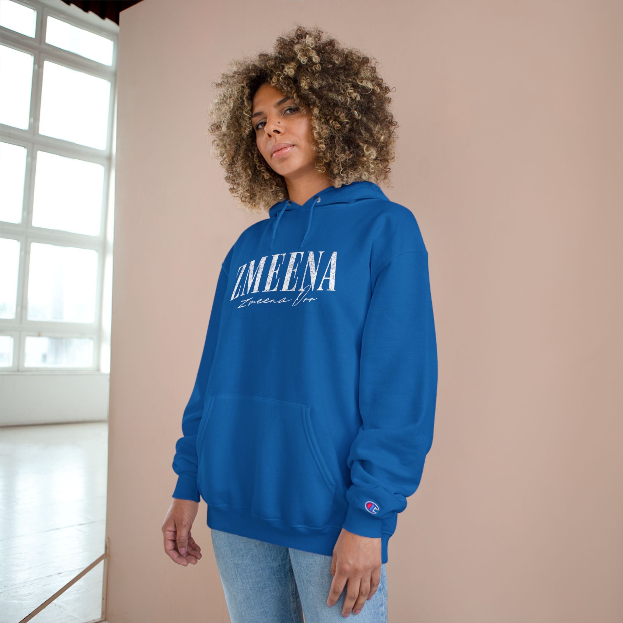 Hoodie — ZMEENA Graphic Hoodie with Pinup Trio Design