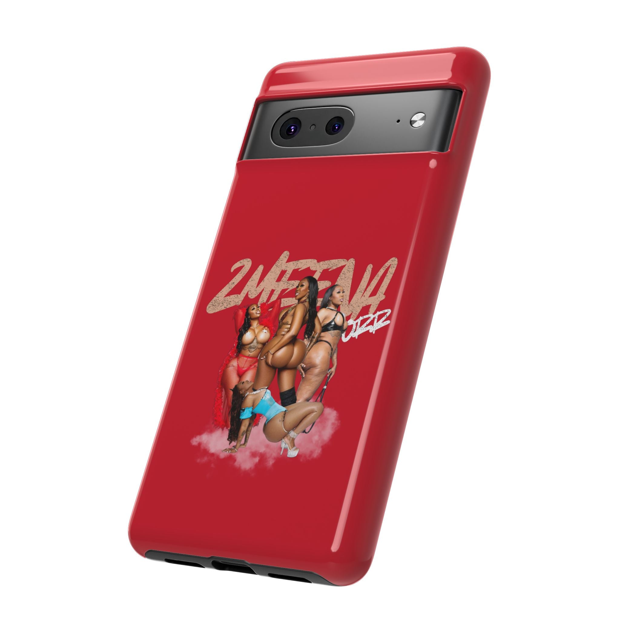 Phone Case - '2MEEZNA' Pin-Up Trio Graphic Slim Protective Cover
